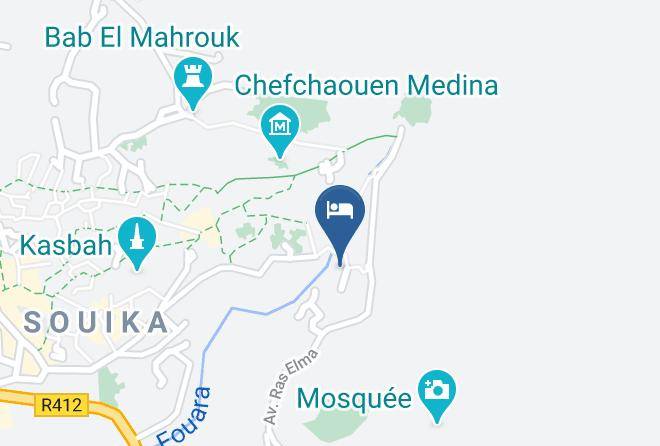 Chefchaouen - Hotel Princesse Ilham Maps