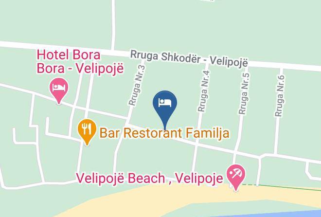 Shkoder - Hotel Princi I Vogel Velipoje Maps