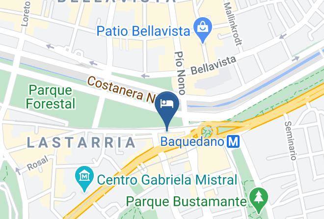 Santiago - Hotel Principado Express Maps