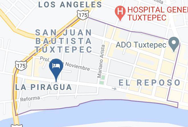 San Juan Bautista Tuxtepec - Hotel Principe De La Paz S A De C V Maps