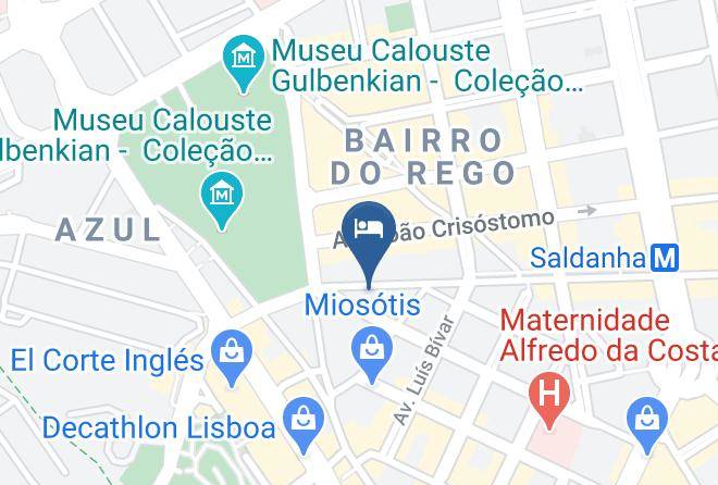 Hotel Principe Lisboa Map
