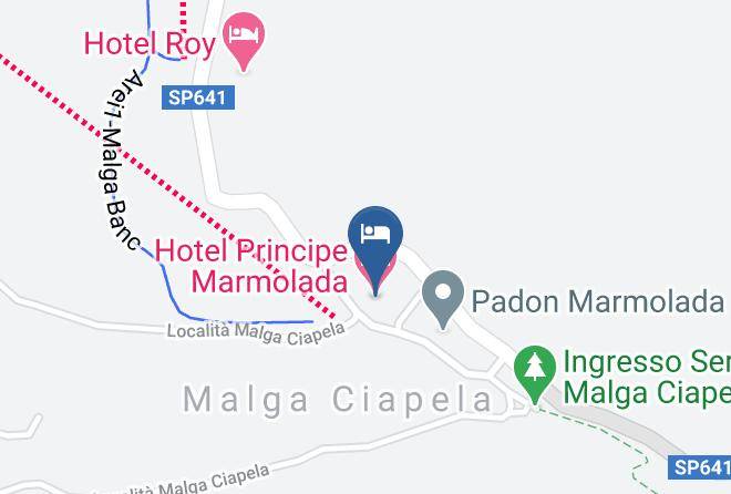 Belluno - Hotel Principe Marmolada Maps