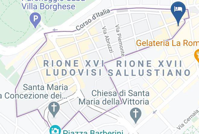 Rome - Hotel Priscilla Maps