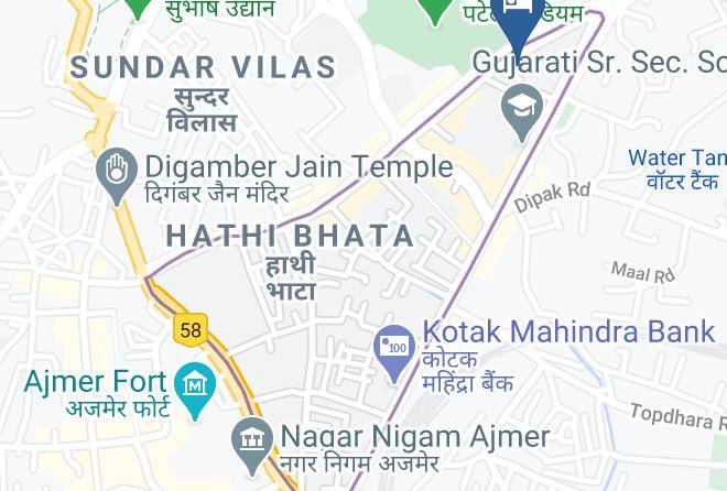 Ajmer - Hotel Prithviraj Maps