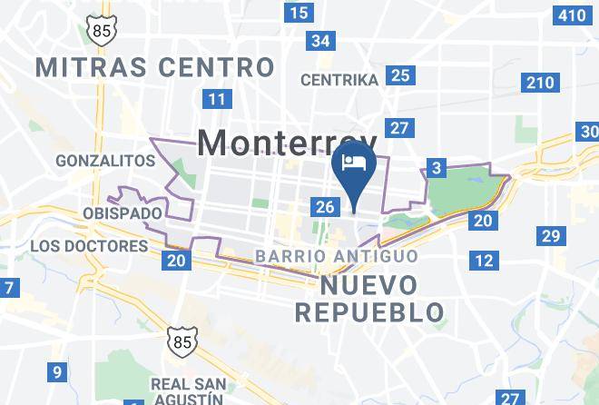 Monterrey - Hotel Privada Guadalupe Maps