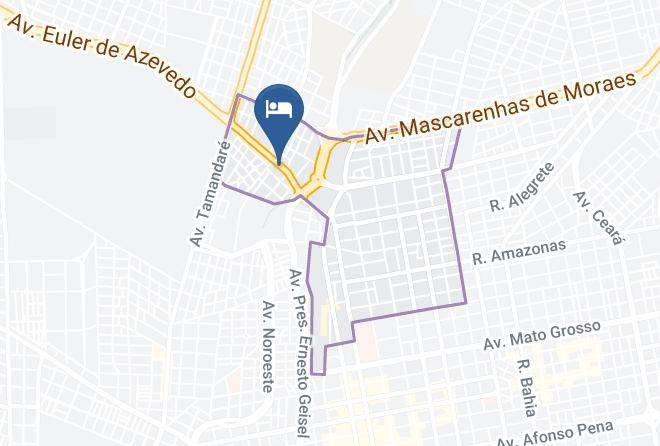 Campo Grande - Hotel Proenca Maps