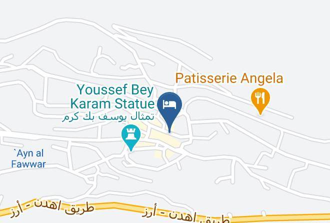 Zgharta - Hotel Provencal Maps