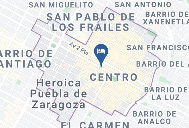 Heroica Puebla De Zaragoza Puebla - Hotel Provincia Express Maps