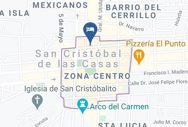 San Cristobal De Las Casas - Hotel Provincia Maps