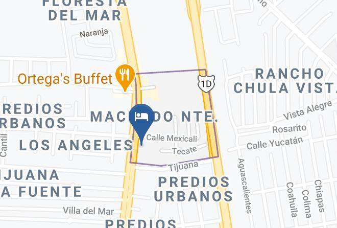 Rosarito Beach Municipality - Hotel Pueblito Inn Maps