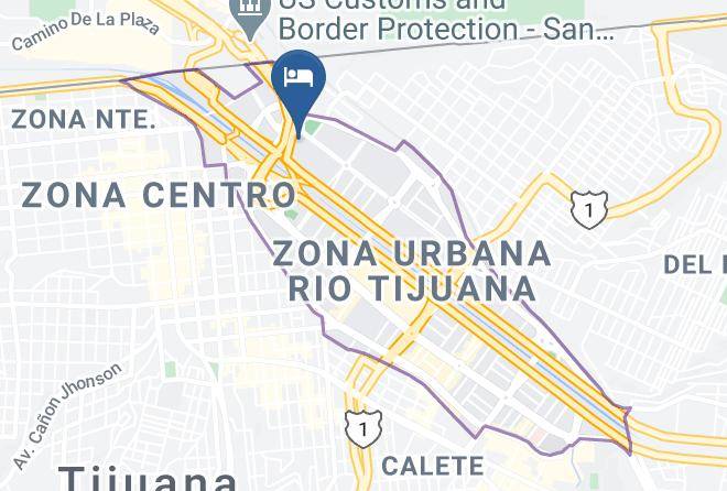 Tijuana - Hotel Pueblo Amigo Plaza Casino Tijuana Maps