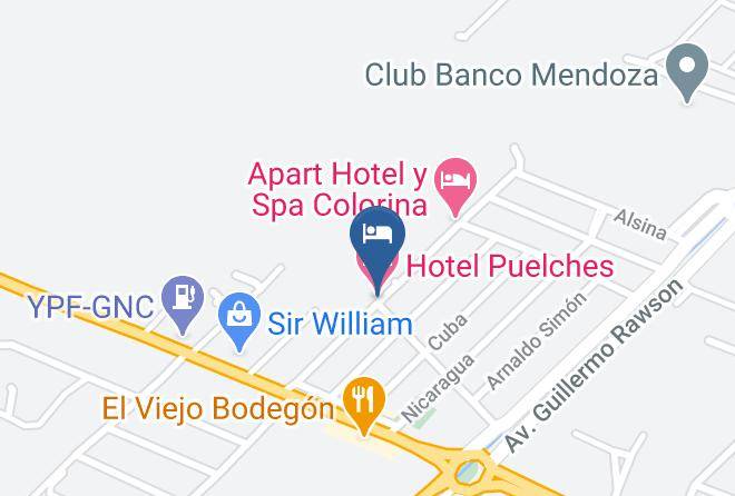 San Rafael - Hotel Puelches Maps