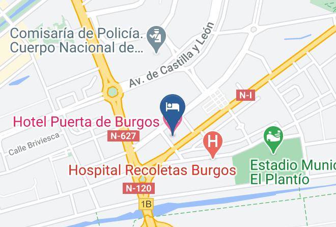Hotel Puerta De Burgos Map