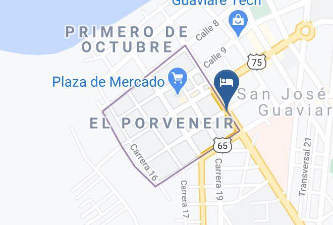 San Jose Del Guaviare - Hotel Puerta De Orion Maps
