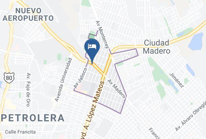 Ciudad Madero - Hotel Puerta Del Sol Maps
