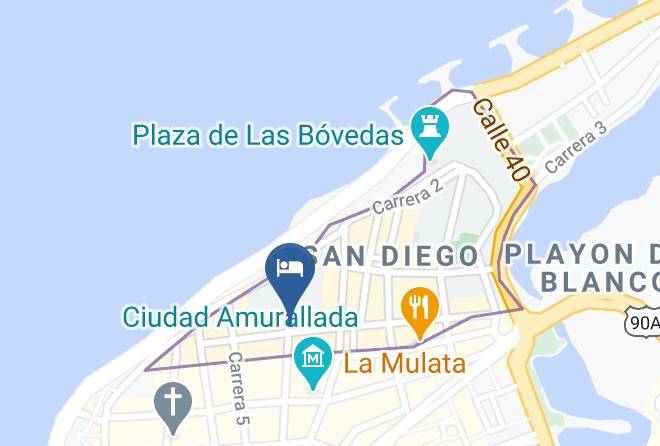 Cartagena De Indias - Hotel Puertas De Cartagena Maps