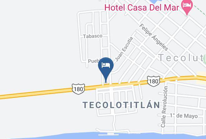 Tecolutla - Hotel Puerto Alegre Maps