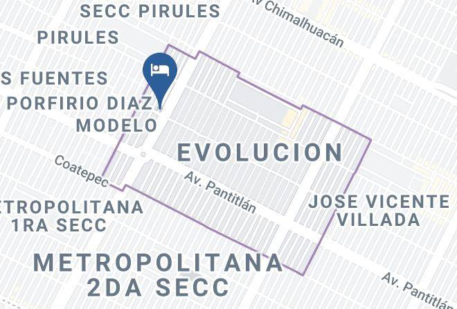 Ciudad Nezahualcoyotl - Hotel Puerto Angel Maps