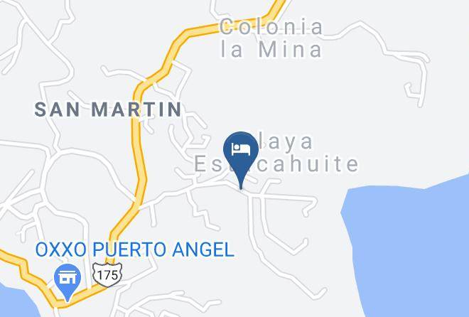 San Pedro Pochutla - Hotel Puerto Angel Maps