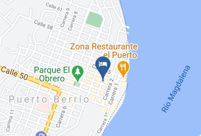 Puerto Berrio - Hotel Puerto Azul Maps