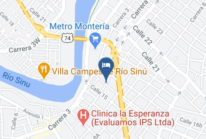 Monteria - Hotel Puerto Caribe Maps