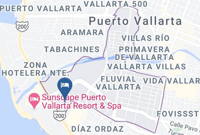 Puerto Vallarta - Hotel Puerto De Luna Maps