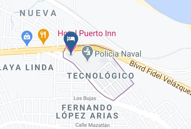 Veracruz Tecnologico - Hotel Puerto Inn Maps
