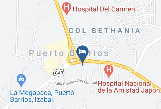Puerto Barrios - Hotel Puerto Libre Maps