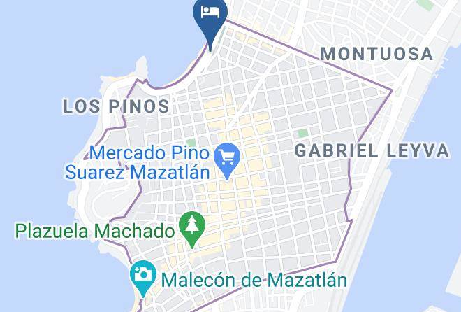 Mazatlan - Hotel Puerto Viejo Maps