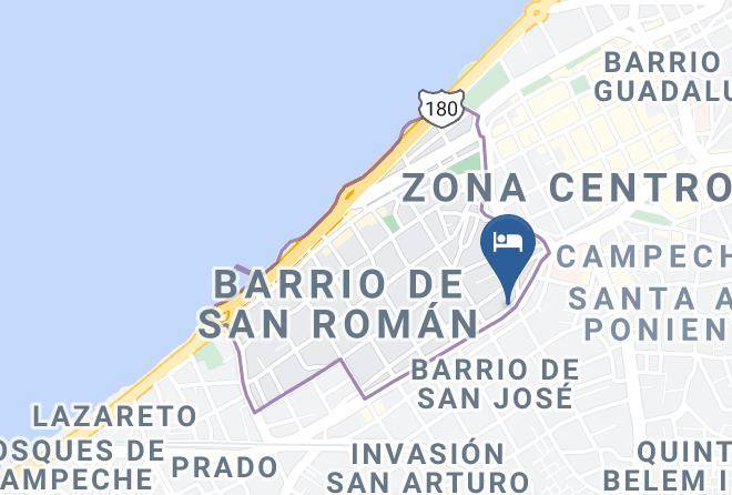 Campeche San Jose - Hotel Puesta De Sol Maps