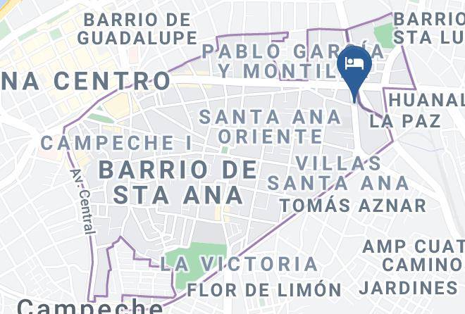 Campeche Barrio Santa Ana - Hotel Puesta Del Sol Maps
