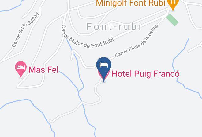 Hotel Puig Franco Map