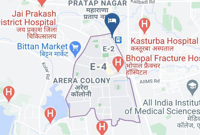 Bhopal - Hotel Pukhraj Maps
