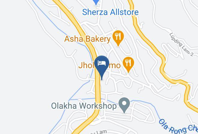 Thimphu - Hotel Pundarika Maps