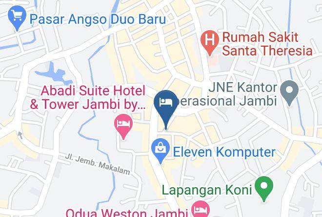 Kota Jambi - Hotel Pundi Rezeki Pasar Jambi Maps