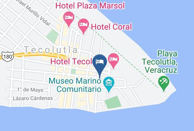 Tecolutla - Hotel Punta Del Cielo Maps