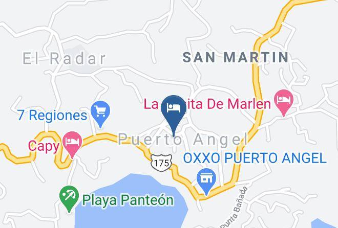 San Pedro Pochutla - Hotel Punta Del Sol Maps