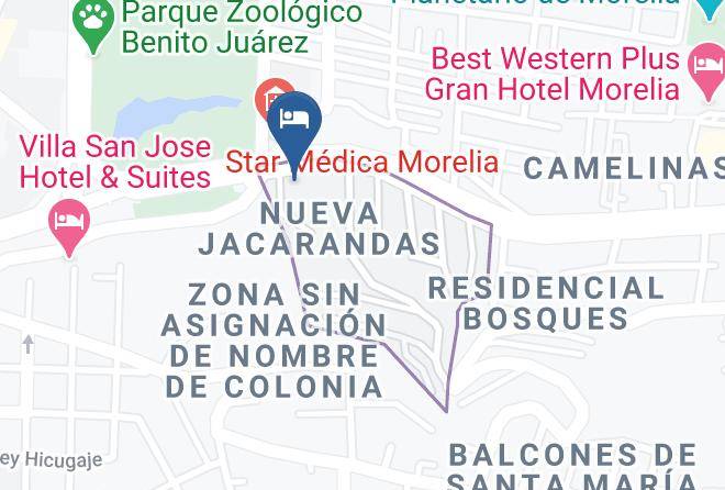 Morelia - Hotel Punta Galeria Maps