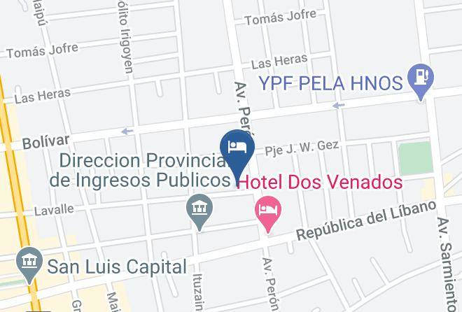 La Capital San Luis - Hotel Punta Lavalle Maps
