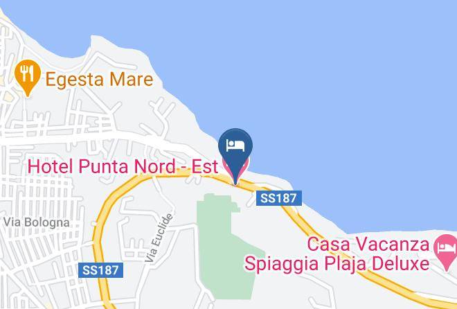 Trapani - Hotel Punta Nord Est Maps