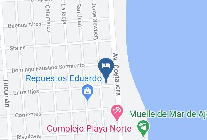 Mar Del Tuyu - Hotel Puntarenas Maps