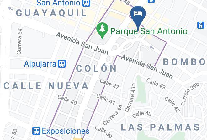 Medellin - Hotel Punto Uno Maps