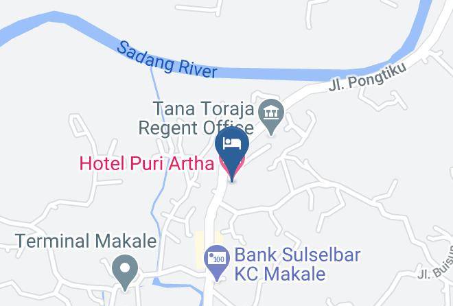 Tana Toraja Regency - Hotel Puri Artha Maps