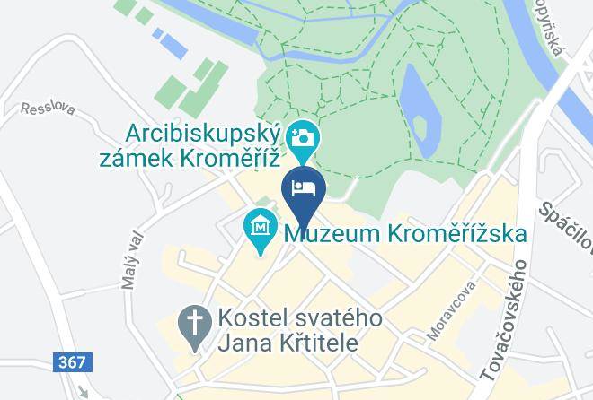 Kromeriz - Hotel Purkmistr Maps