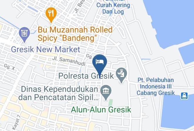 Gresik Regency - Hotel Putra Jaya Maps