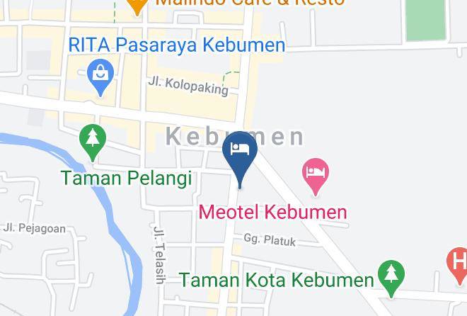 Kebumen Regency - Hotel Putra Maps