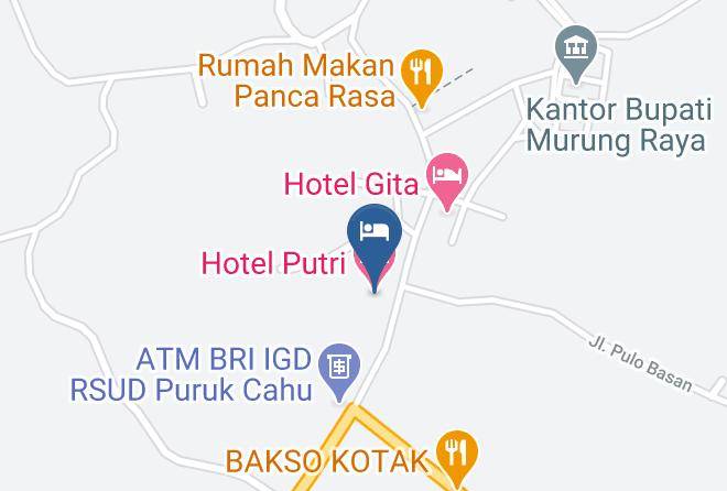 Murung Raya Regency - Hotel Putri Maps