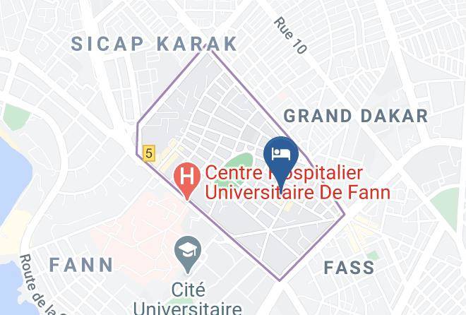 Dakar - Hotel Pyramide Maps