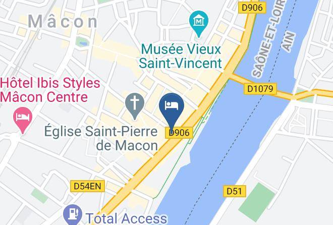 Saone Et Loire - Hotel Quai De Saone Maps