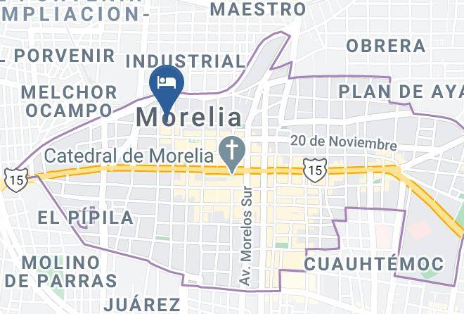 Morelia - Hotel Qualitel Centro Historico Morelia Maps